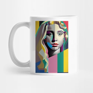 Modern woman in pop-art style Mug